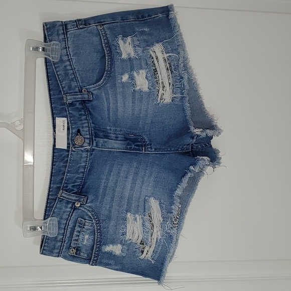 Garage Pants - Garage Flirty Festival Shorts Size 9 blue Denim